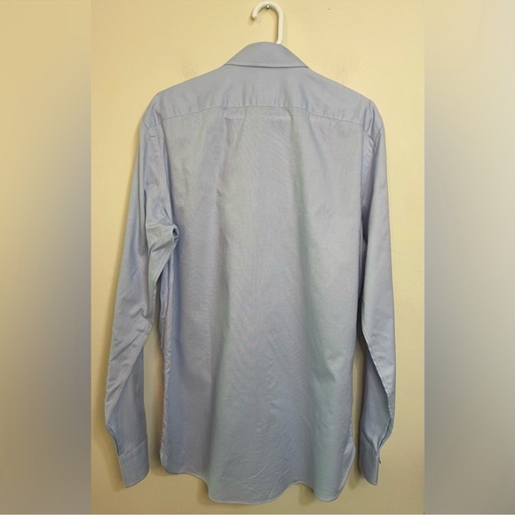 BORRIELLO Napoli Men Made Hand by Michael Jondral Button Down Shirt Sz 16 1-2/42 - Picture 14 of 16